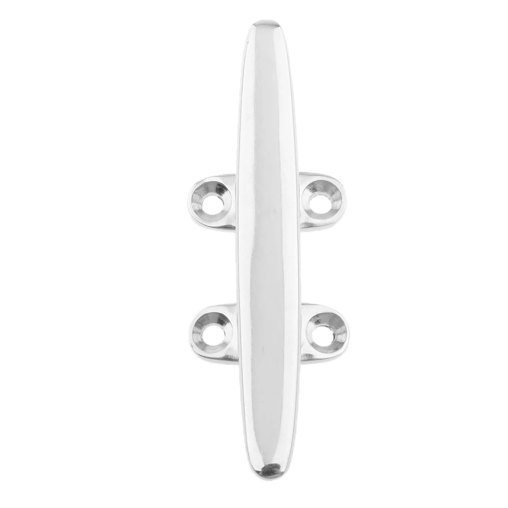 Stainless Steel 316 Boat Dock Deck Marine Yacht Line Rope Cleat 4 Inch