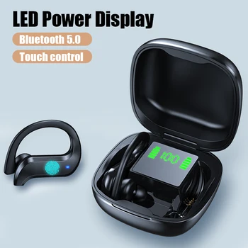 

VOULAO Bluetooth Earphone Led Display Wireless Headphone TWS With Microphone Stereo Earbuds Waterproof Noise Cancelling Headsets