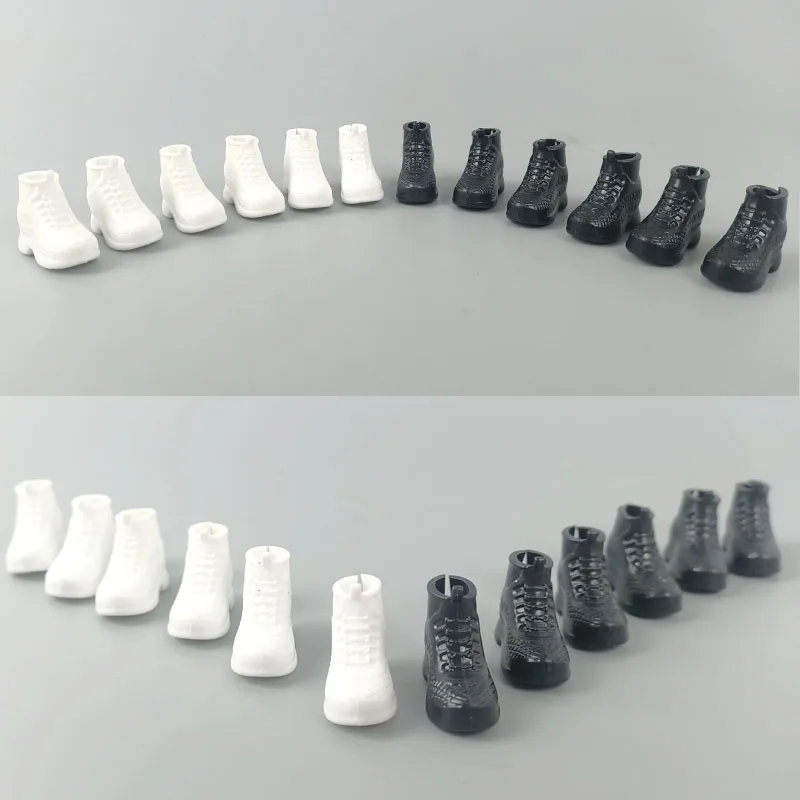 Doll Shoes Doll Accessories 5Pairs/lot Sneakers Barbie Doll Shoes High Heel Foot Flat Shoes Daily Wear Fashion 1/6 Dolls Accessories Toy