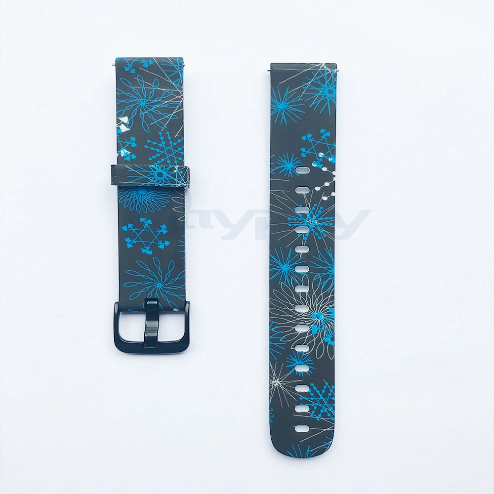 Камуфляж Цветок мягкий силиконовый ремешок для Xiaomi Amazfit GTS умный Браслет для Huami Amazfit GTR 42 мм браслет на запястье - Цвет: d