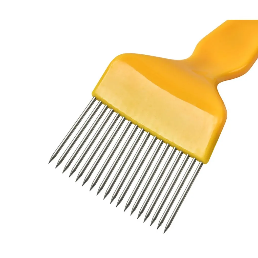 Stainless Steel Bee Keeping Uncapping Honey Comb Fork 18 Tines Beekeeping Bee Hive Hand Tool New