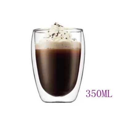 Термостойкая стеклянная чашка с двойными стенками набор кофейных чашек ручной