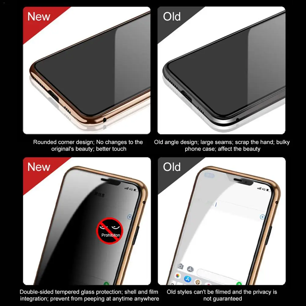 Открытый Противоугонный чехол для телефона для IPhone 8 Plus/7 PLUS XSMax двусторонний Магнитный чехол для телефона для IPhone XS Max 7 PLUS/8 Plus