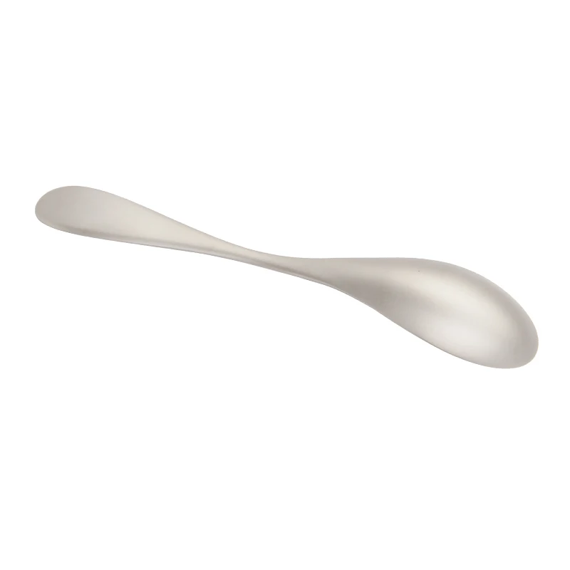 3Pcs столовые приборы Cutlery Western Dessert Cutlery Ice Cream Spoon Long Handle Titanium Tableware Christmas Party Supplies