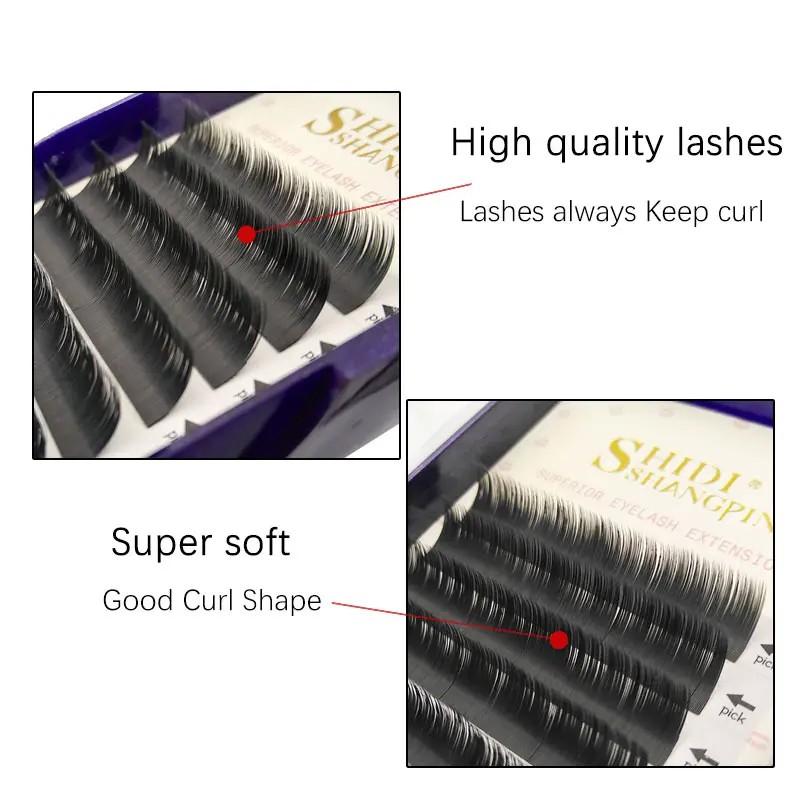 New 12 Rows D curl 0.20mm eyelash 8-13mm extension 3d mink lashes extension 3d mink eyelash extension fake eyelashes extension