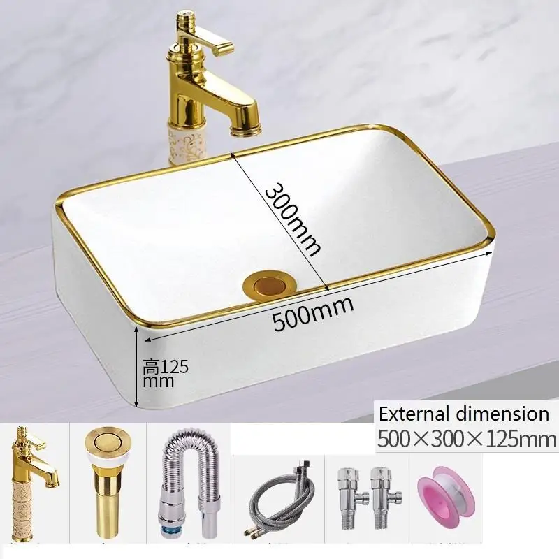 De Lavagem Vanity Bassin черный Waschtisch сосуд для ванной комнаты Waschbecken Para Ванная комната раковина поо умывальник Куба Banheiro умывальник - Цвет: Version D