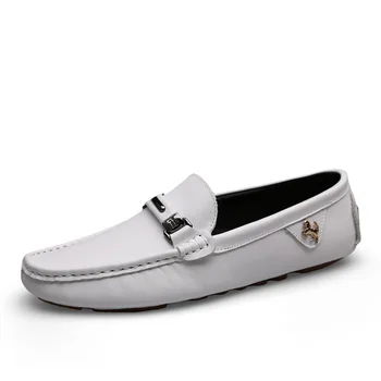 

Fashion Brand Men Casual Shoes Genuine Leather Men Flats Outdoor Soft Working Shoes Unisex Oxford Top Quality Dress Loafers