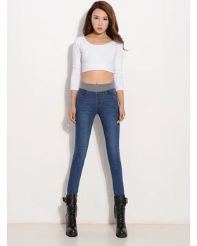 

Mid Waist Jeans Women Skinny Denim Pants Sexy Elastic Jeans Pencil Pants Ladies New Fashion Autumn Winter Slim Stretch Trousers