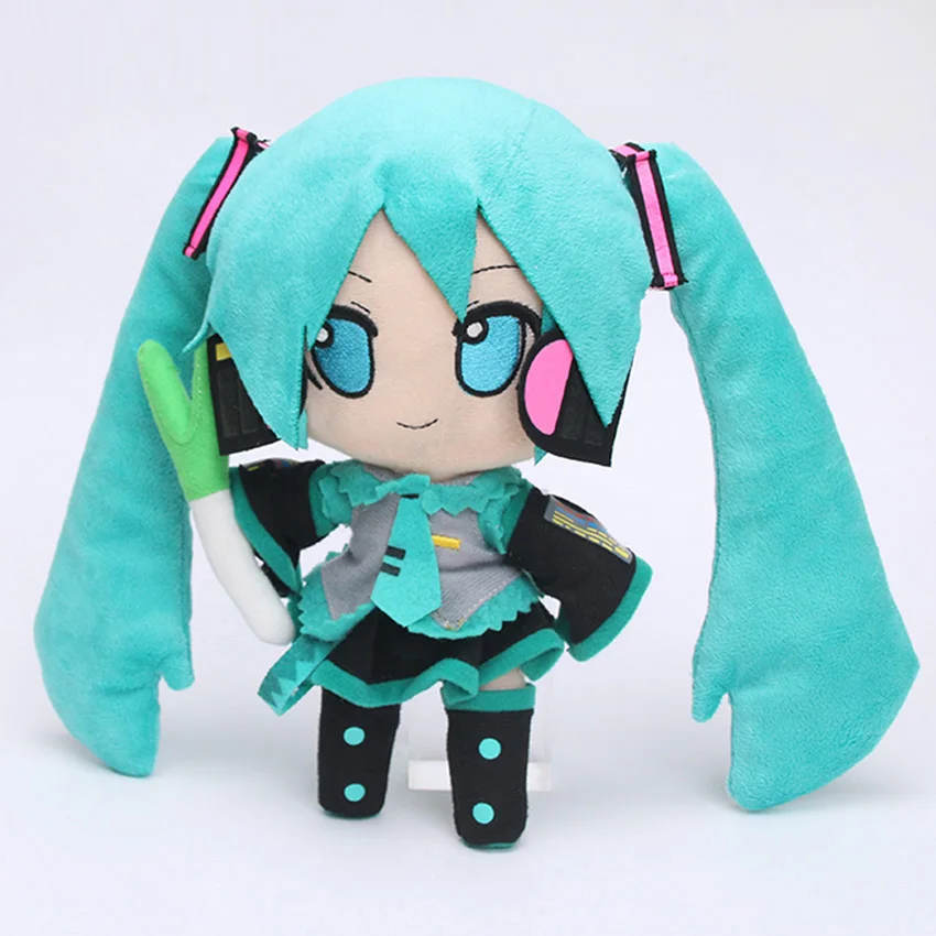 10 шт./компл. Хацунэ Мику из плюша в стиле аниме «VOCALOID плюшевые Мику Кукла рождественские подарки 24 см