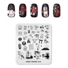 1pc Nail Stamping Plates Japanese style Design Nail Art Stamp Template Lucky Cat Carp Banner Fuji Mountain Image Stencil Plate 3