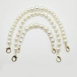 Sweet Faux Pearl Beaded Handbag Strap Women DIY Handles To Make Bag Fashion Lady Replacement Purse Strap Three Sizes Bag Chain