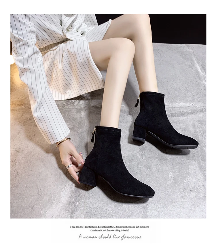 Lady Boots Bootee Woman Round Toe Shoes Low Heels booties Summer Booties Lace Up Luxury Designer Ladies Mid Calf High Heel