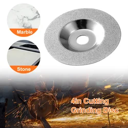 Disque de meulage de 4 pouces, disques de coupe en diamant, roue, lames de scie circulaire, outils abrasifs lapidaires, accessoires pour métal, bois, plastique 
