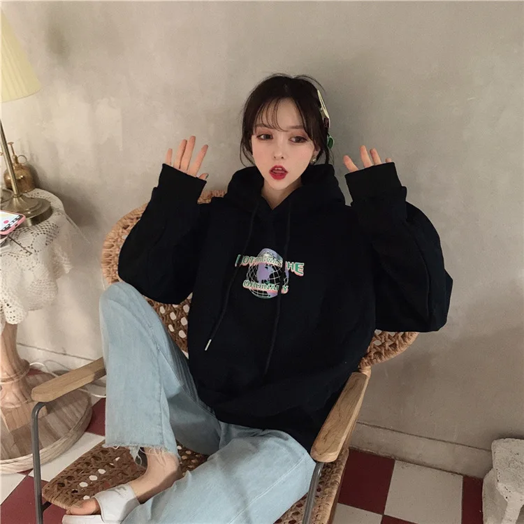 Hyuna вентиляционная Сеть Красная авокадо зеленая с длинным рукавом Толстовка Студенческая матча зеленая универсальная свободные топы