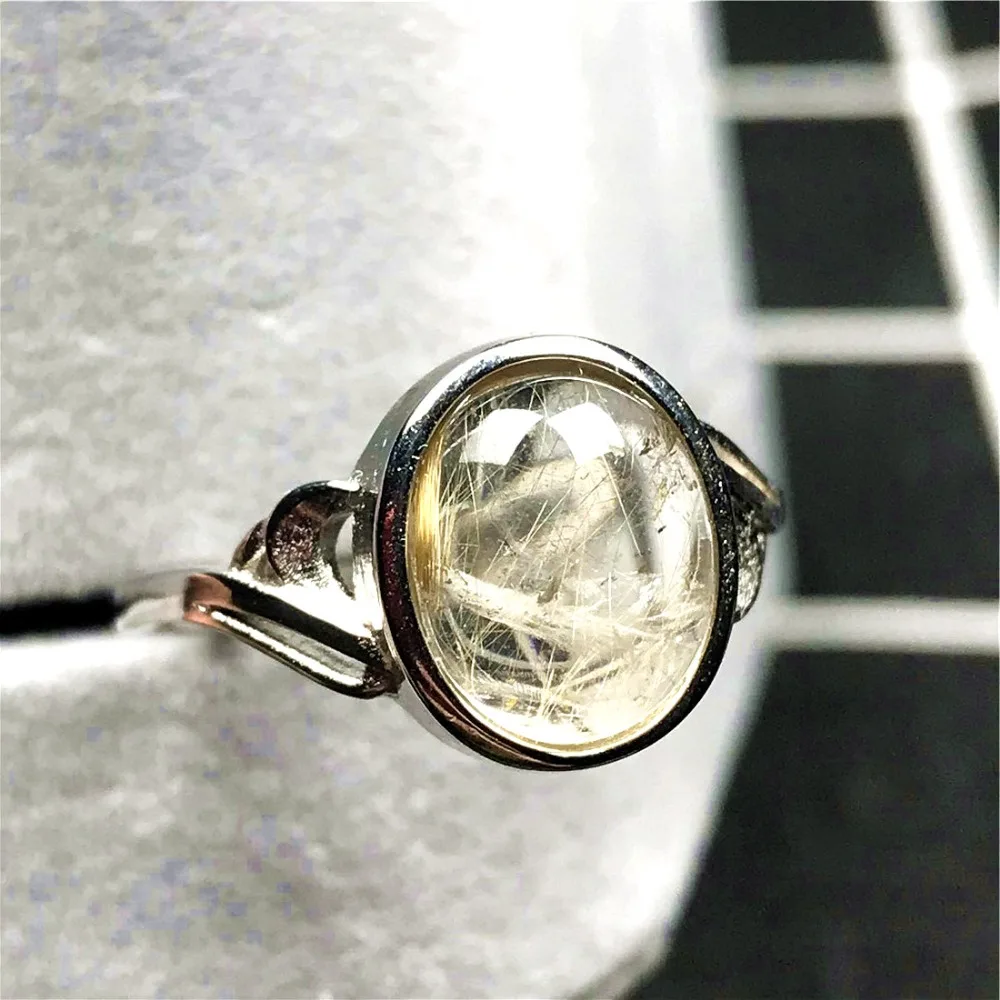 Gold Rutilated Ring (114)