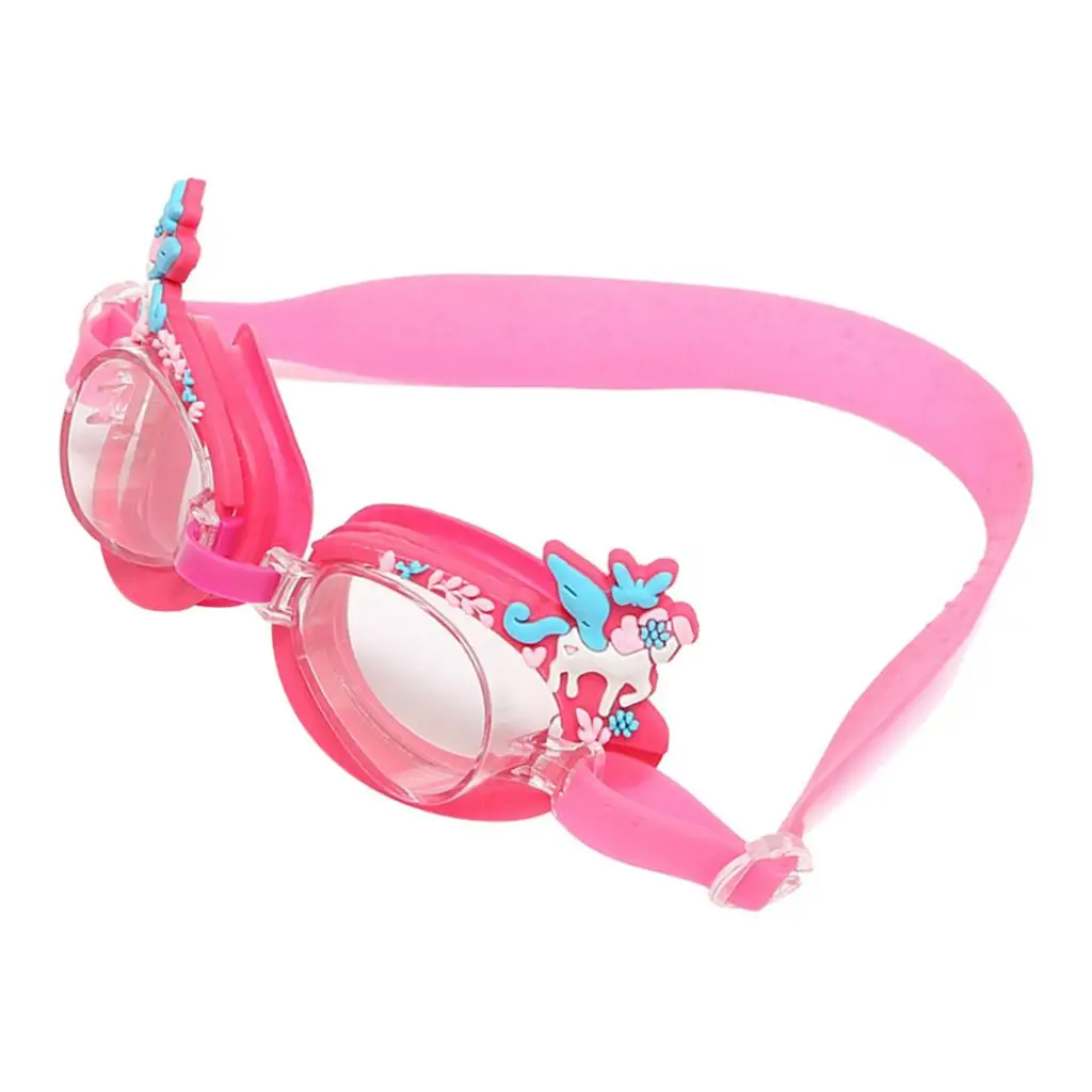 Kids Swimming Goggles Anti-Fog Waterproof Swim Glasses & Silicone Frame for Children - Select Colors