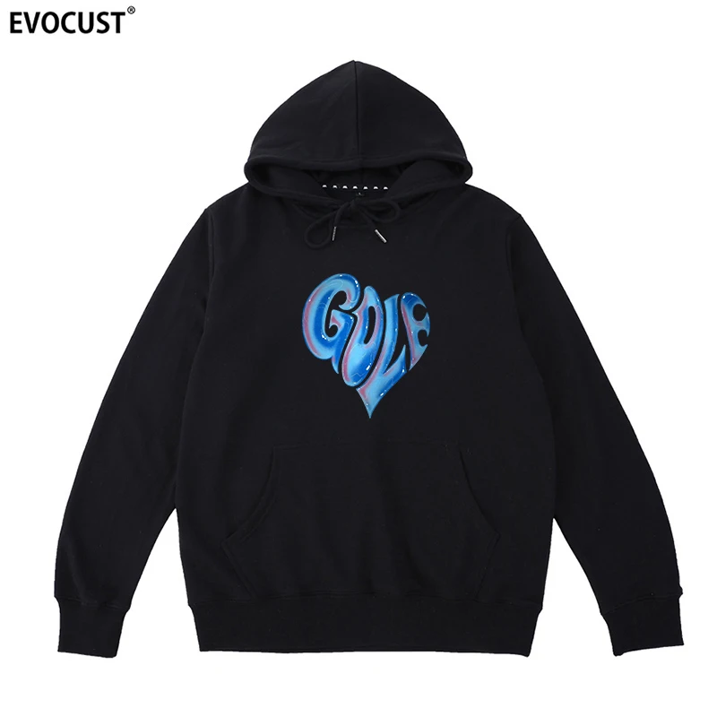 blue heart Golf Wang logo rapper hip hop Flower Le Fleur Tyler The Creator Hoodies Sweatshirts men women unisex Cotton | Мужская одежда
