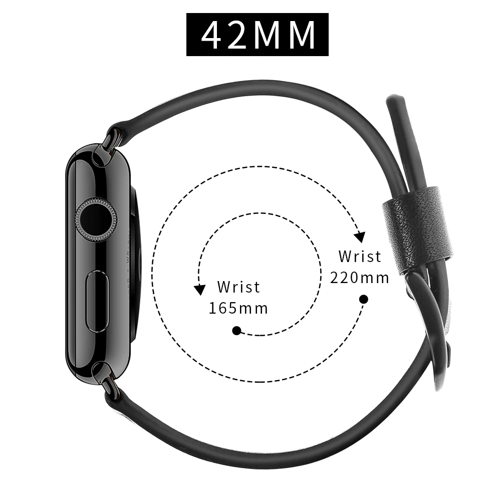Для Apple Watch series 4 черный коричневый кожаный ремешок для 44 мм 40 мм браслет ремешок для iWatch 1 2 3 42 мм 38 мм сменный ремешок для часов