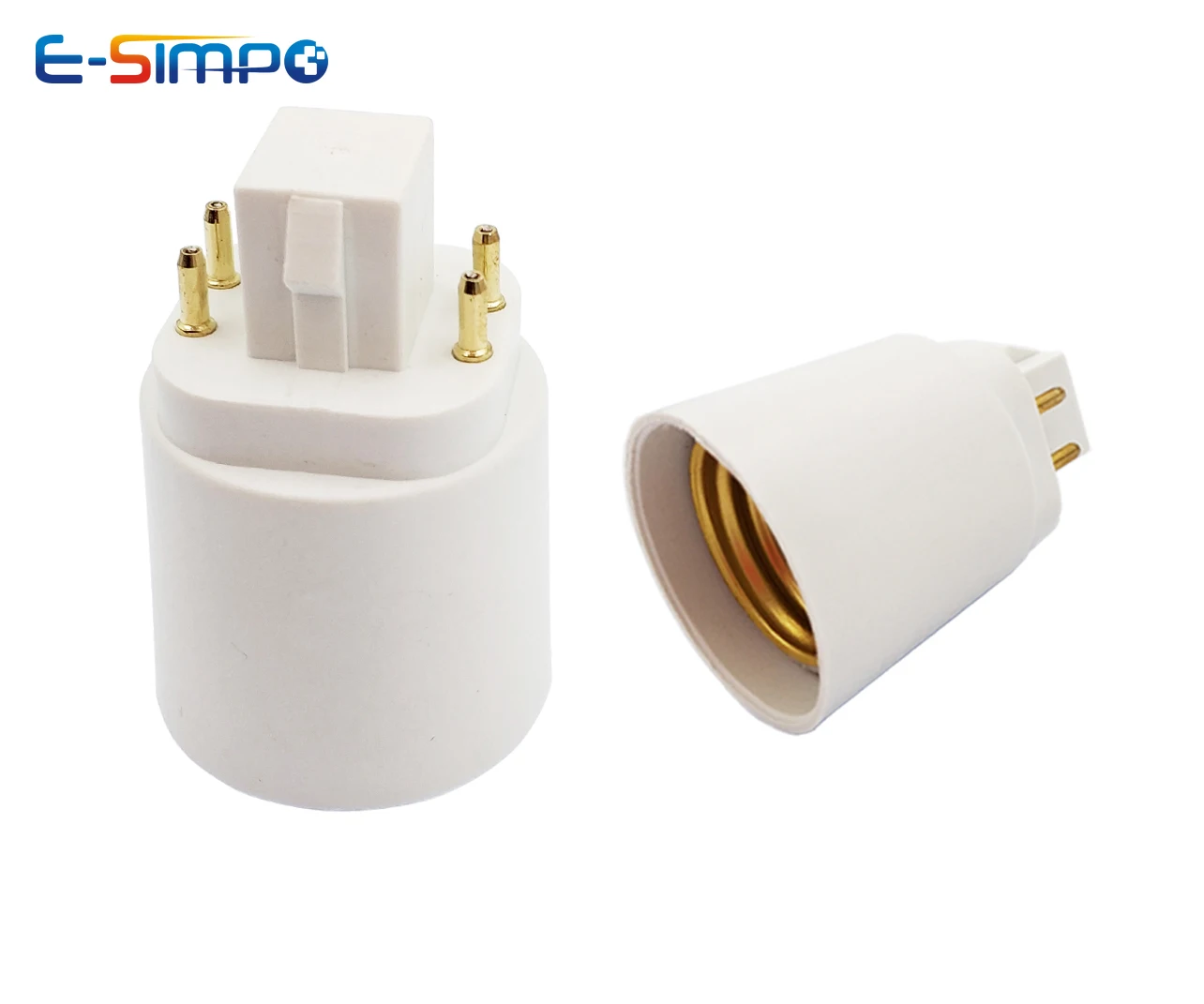 500pcsGX24QG24QtoE27AdapterNewGeneratioGX24Q3toE264PinCFL