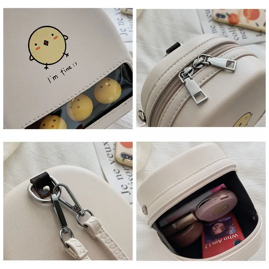 Милая желтая утка прозрачный Ita Bookbags женские рюкзаки с мультяшным принтом женские Мини кожаные школьные сумки для девочек Pu Back Packs горячая распродажа