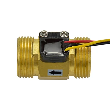 

YIMAKER Water Flow Sensor Switch Flowmeter Level Water Control 2-45L/min G3/4 Liquid Sensor Circulating Water System