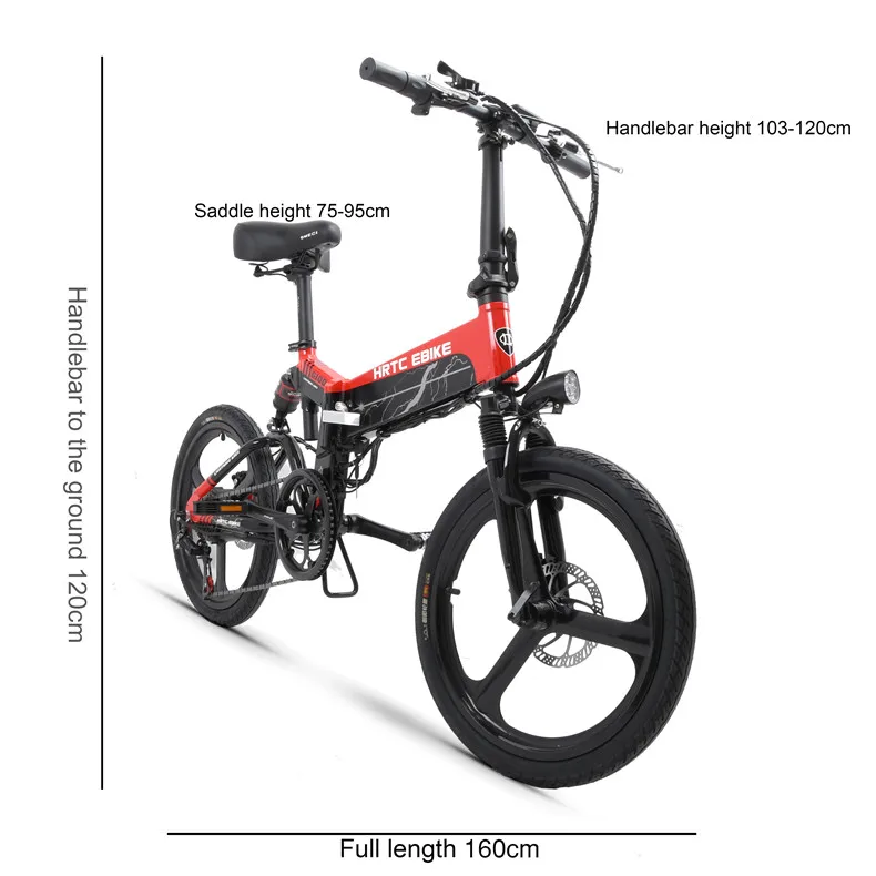 Best 20inch electric bicycle 48V Lightweight folding ebike 35km/h smart bike Aluminum alloy folding electric travel commuter bicycle 10