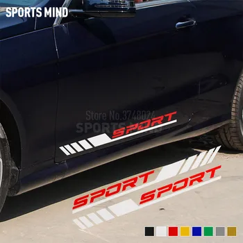 

1 Pair Sport Vinyl Car Styling For Mercedes Benz AMG W124 W204 W117 W212 W205 W210 W202 W211 C63 A45 CLA45 Exterior Accessories