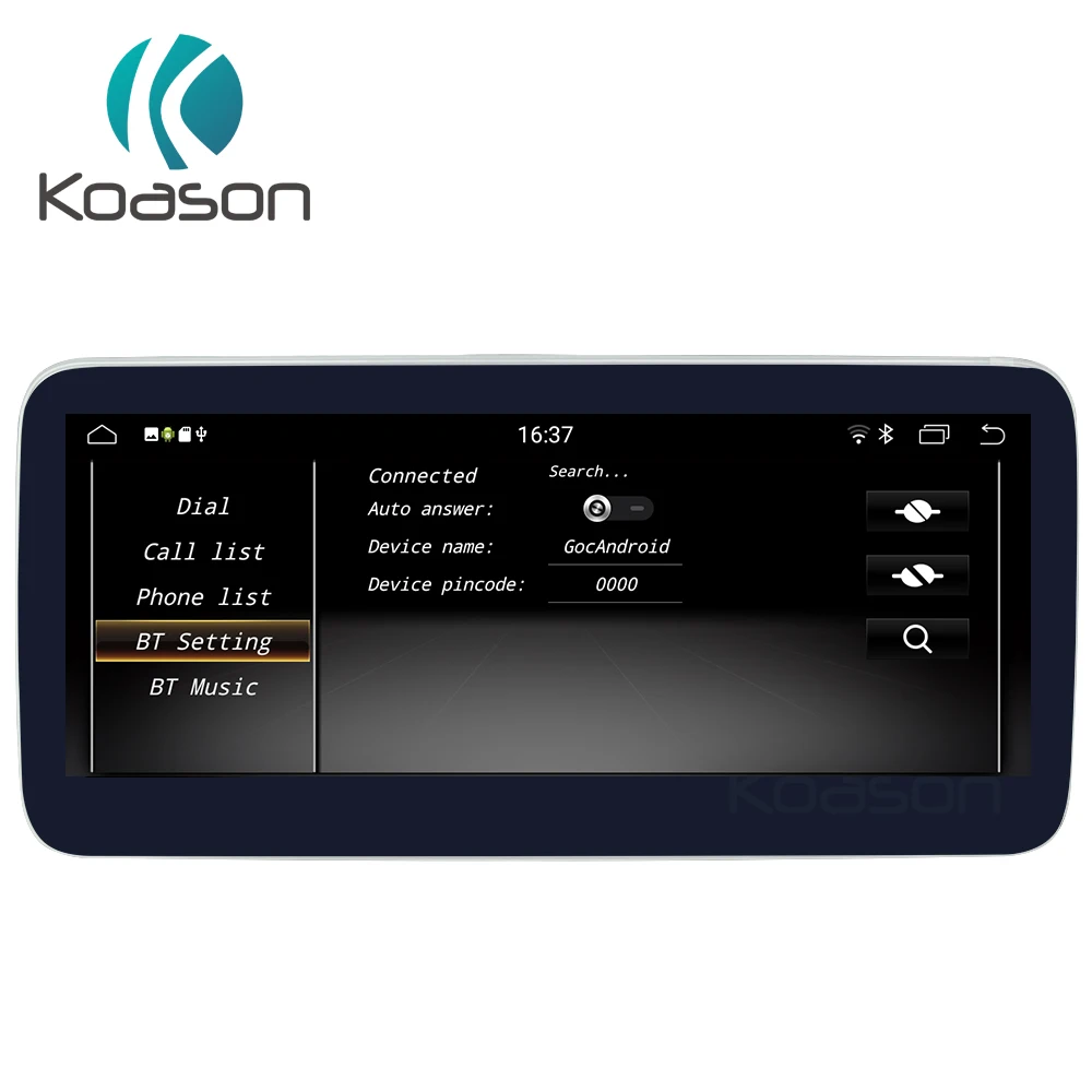 Koason Android 9,0 10,25 HD сенсорный экран автомобильный мультимедийный плеер для BENZ GLA/CLA/A Класс 16-18 автомобильный Радио Автомобильный gps навигатор