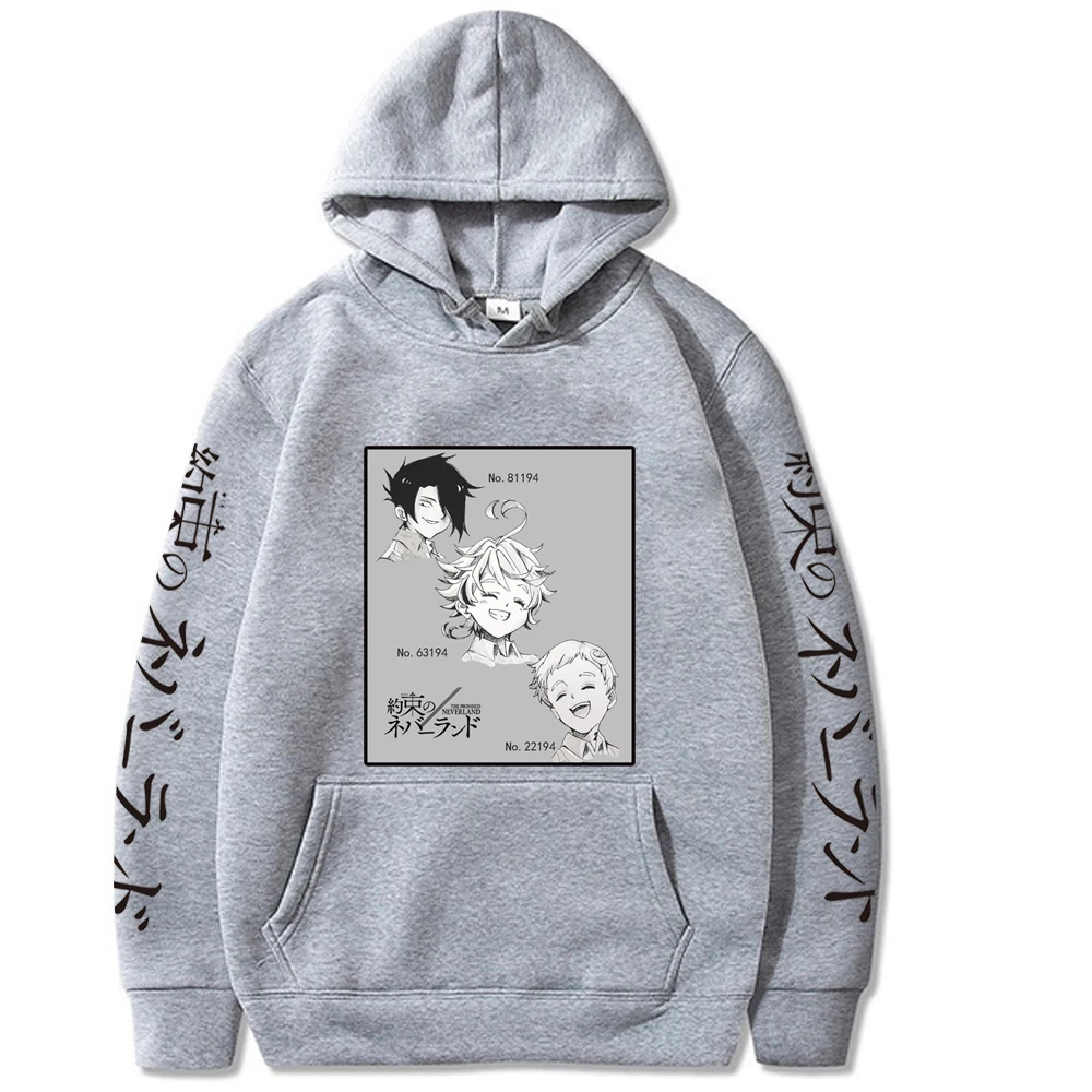 

The Promised Neverland Hoodie Funly Emma. Norman. Ray.Printed Women Men Hoodies Casual Unisex