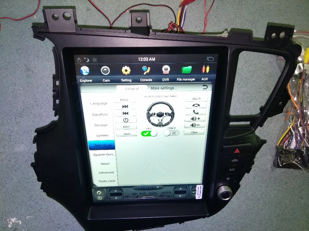 12 1 дюймовый вертикальный экран Tesla Style Android 9 0 автомобильный DVD GPS навигация плеер