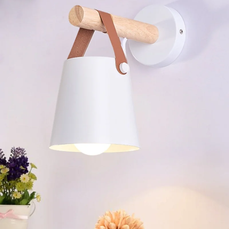 

Iron Bedside Lamp White/Black Illumination Emergency Garage Light Night Light Economic Bathroom Living Room Bedroom Wall Lamp