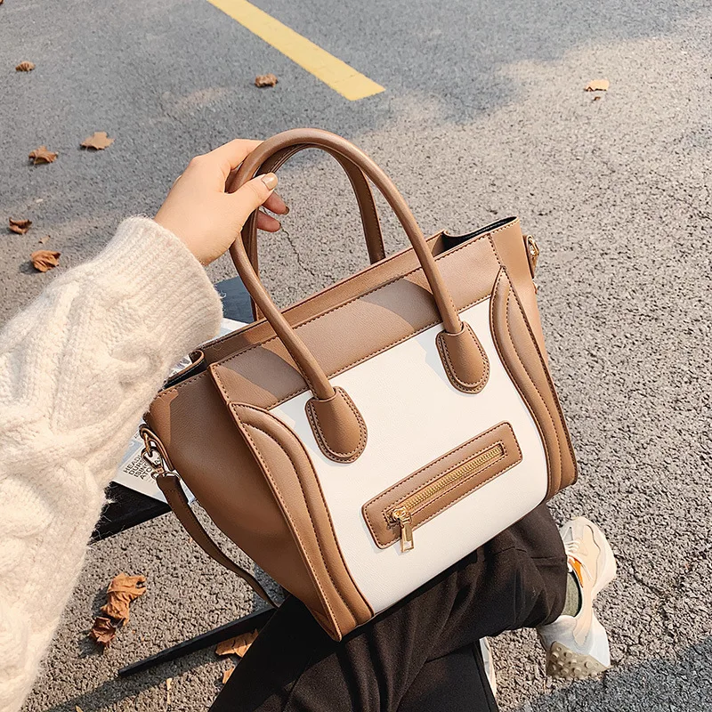 

Torebki Damskie Duze Crossbody Bags for Women New Color Contrast Wing Bag Face Bag Fashion Fashion Handbag Shoulder Bag