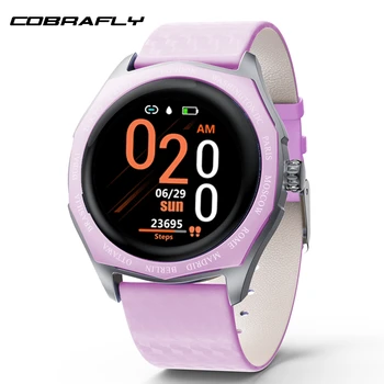 

COBRAFLY V18 women smart watch 1.22 Inch Full Round Touch Screen smart health bracelet blood pressure measurement smarthwatch