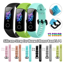 Wrist-Strap Sport Bracelet Smart-Wristband Honor-Band-5 Silicone for 4/Classic/Soft Fashion