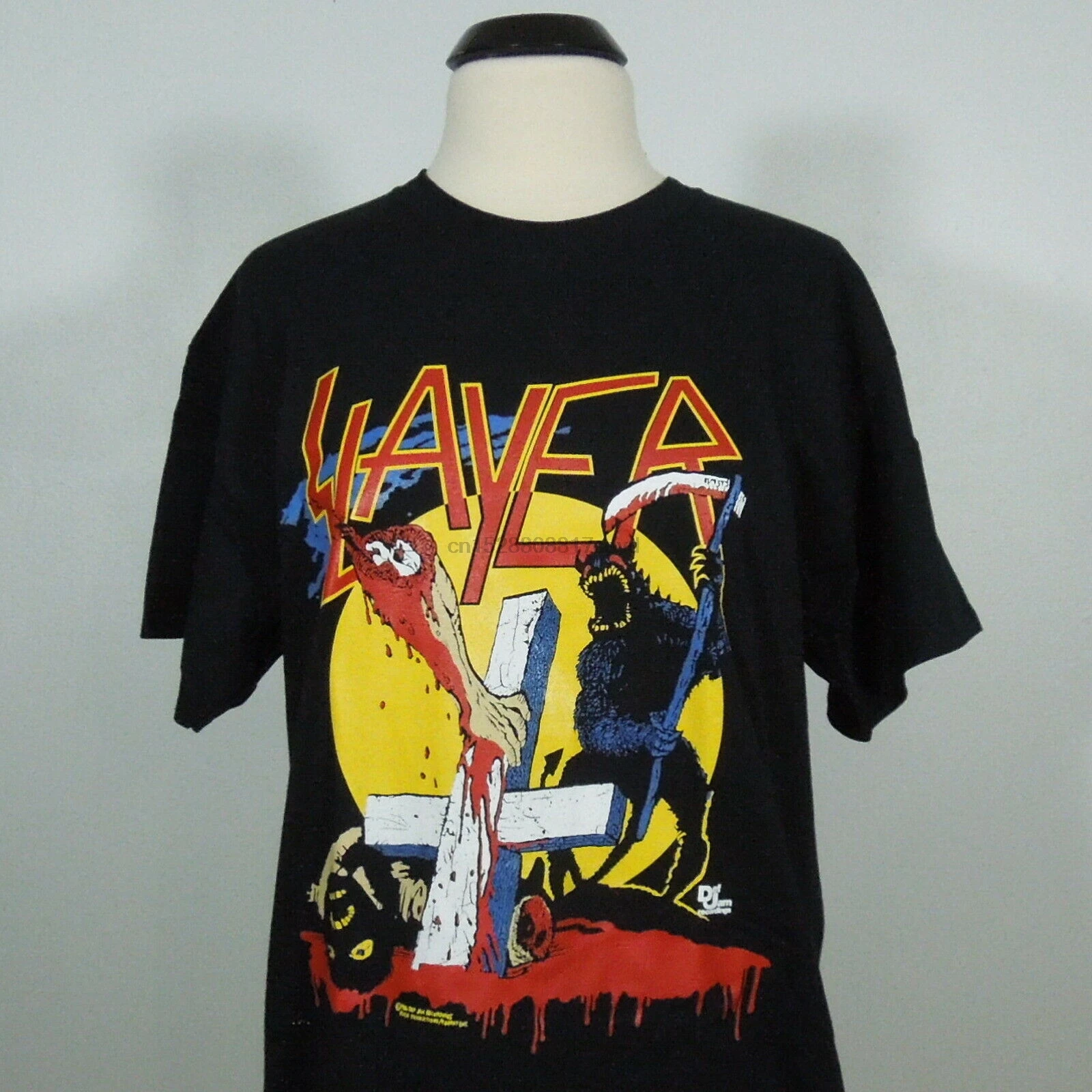 SLAYER Reign In Blood Tour 86-87 футболка Черная Мужская Размер M (новинка) Дизайнерская с