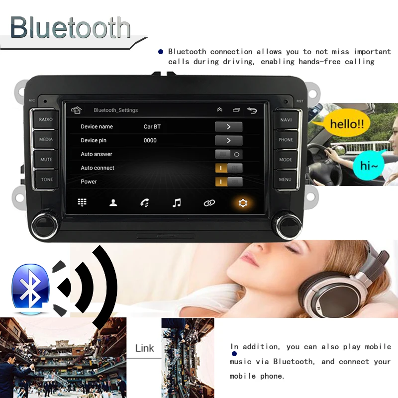 Автомагнитола 2 Din 7 дюймов MP5 плеер стерео Радио для Bora Golf VW Polo Volkswagen Passat B6 B7 Touran Wi Fi