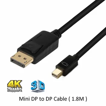 

Thunderbolt Mini DisplayPort to DisplayPort Cable Mini DP to DP 1.8m Cable for Laptops Projectors Macbook