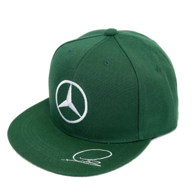 Напрямую от производителя плоская кепка жокейская шапочка Mercedes autographed бейсболка кепка рекламная Кепка