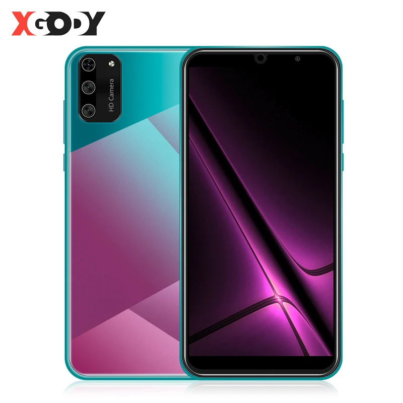 XGODY S20 Mini teléfono inteligente Android 9,0 de 5,5 18:9 la pantalla 1GB 8GB MT6580 Quad Core 5MP 2500mAh Cámara GPS WiFi 3G teléfono móvil