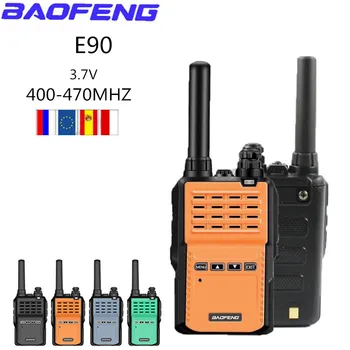 

Baofeng BF-E90 Walkie Talkie Con Auricolare 5W di Potenza PVC + ABS Portatile 16 Canali 400-470Mhz di Frequenza UHF