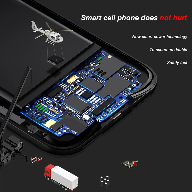 6800 мА/ч чехол для внешнего резервного зарядного устройства для Xiaomi Mi 9 чехол для внешнего аккумулятора чехол для зарядного устройства
