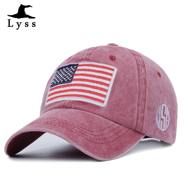 

Hot High Quality American Flag Baseball Cap trump Adjustable man woman Hats Embroidery Print Caps USA 3D Embroidery Unisex