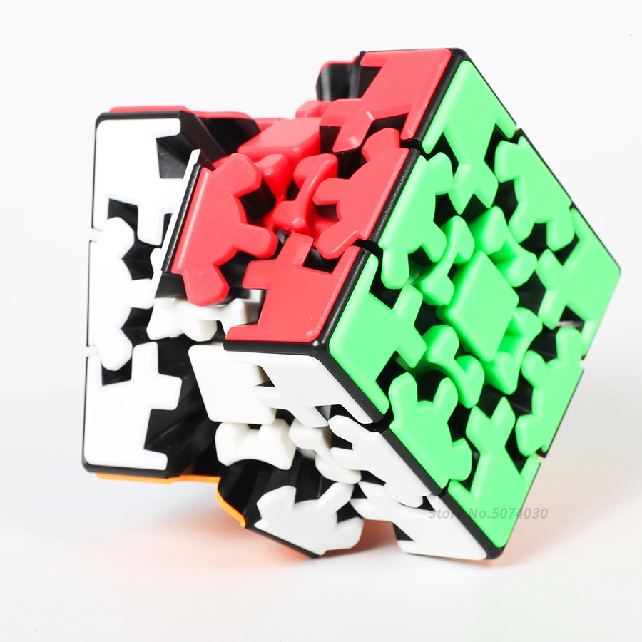 Yumo 3x3 Gear Puzzle Twist Cube 3x3x3 Gear 3*3*3 Professional Game Toys Strange Shape