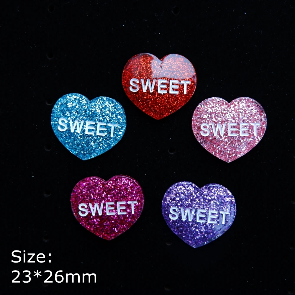 Каваи сердце плоская задняя смола кабошон для DIY чехол телефона украшения волос