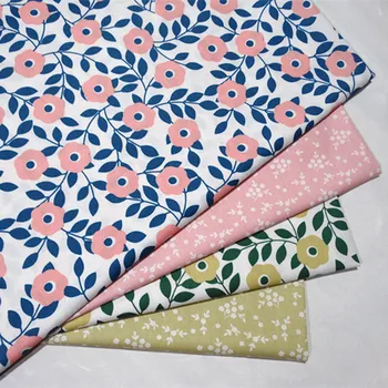 

Cotton flower Printed Kids fabric baby quilting cotton twill fabric by meter DIY sewing craft cotton material