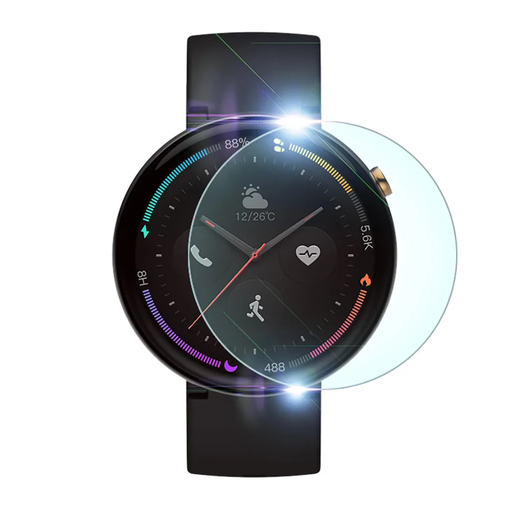 5 шт. Взрывозащищенная пленка для Amazfit Smart Watch 2 A1807 Защитная пленка для экрана без пузырьков против царапин сенсорная