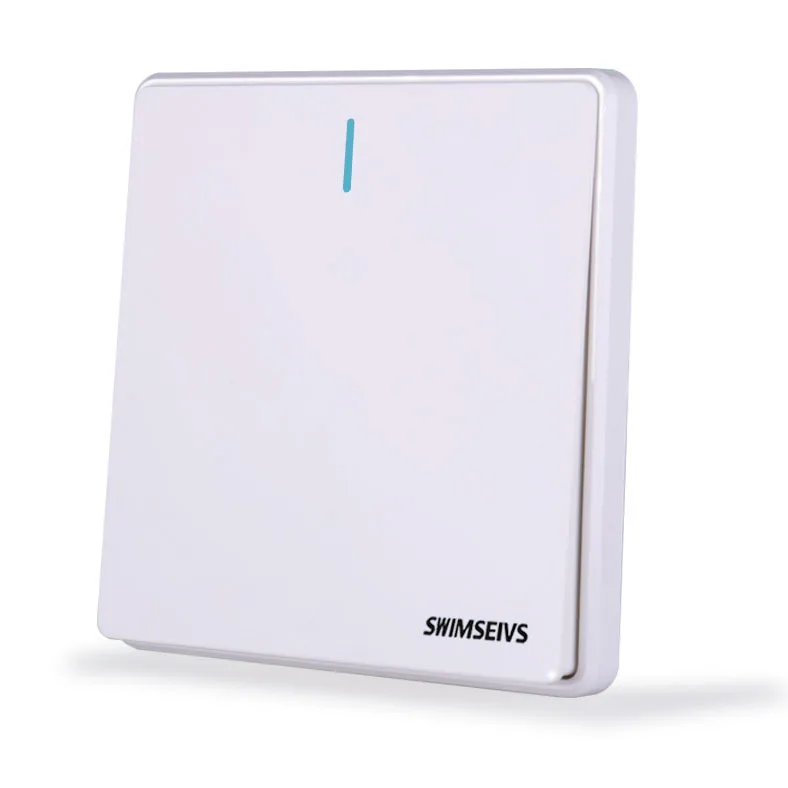 

Manufacturers Direct Selling Wall Switch Socket All Flame Retardant All Phosphor Bronze White Big Board Open Single Control Swit