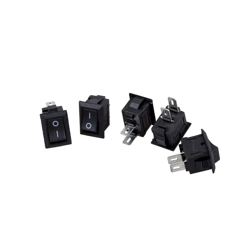 5 x AC 250V 3A 2 булавки ON/OFF I/O SPST оснастки в Мини лодка кулисный переключатель