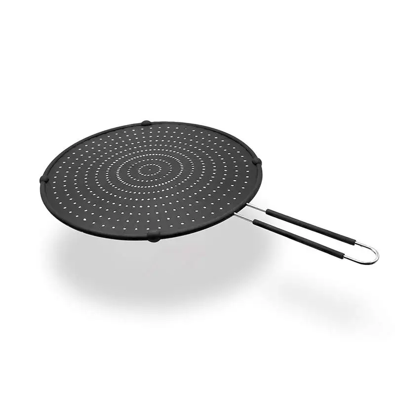 Oil Splash Protection For Cooking And Frying, By Stopping Hot Oil Splash, Black