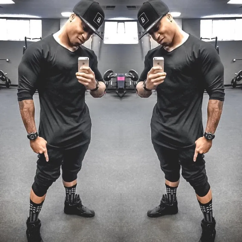 Muscle Kid Brother fitness Brothers осенне-зимняя мужская новая стильная модная мужская спортивная одежда с длинным рукавом для бега